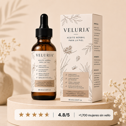 Aceite Reductor de Vello Facial — Fórmula 100% Natural