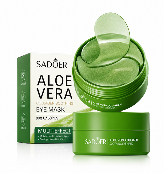Parches de Colágeno para Ojos con Aloe Vera - Ojeras, Bolsas e Hidratación (60 uds)